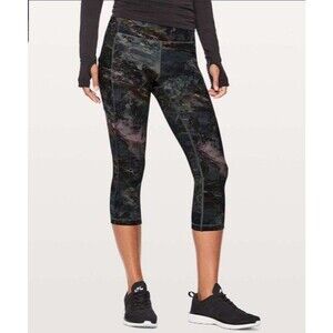 Lululemon Size 4 Speed Up Crop 21” Leggings Radiant Multicolor